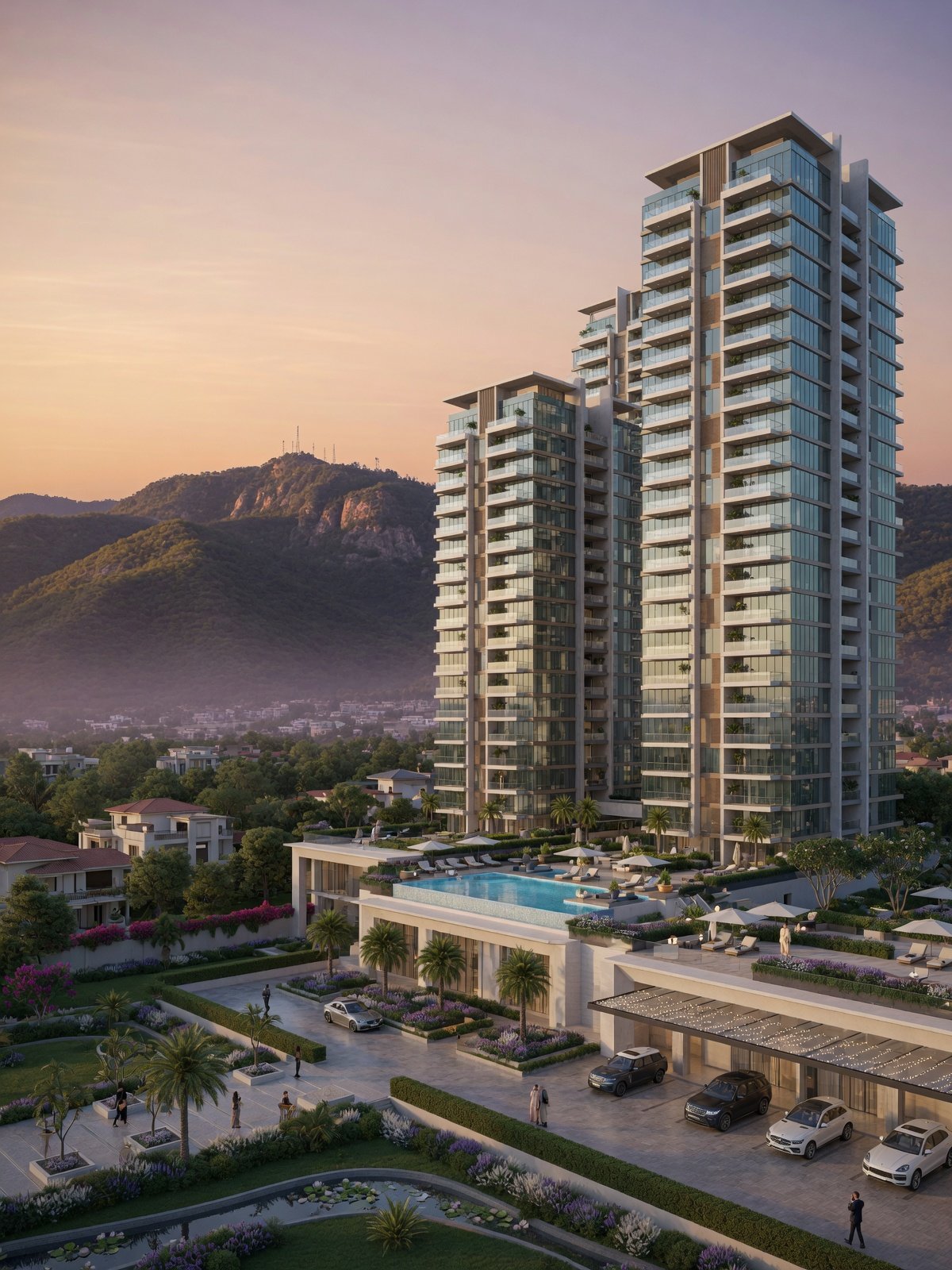 Master-planned development skyline on Estate WX